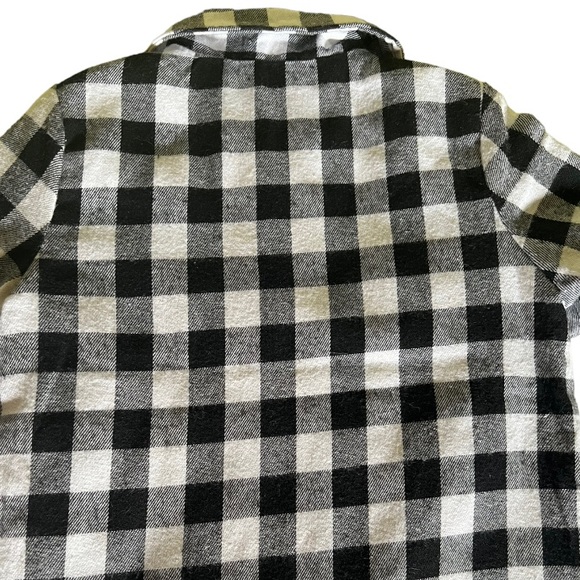 Shein | Toddler Flannel Shacket Plaid Long Sleeve Button Down Shacket Kids - Picture 10 of 15